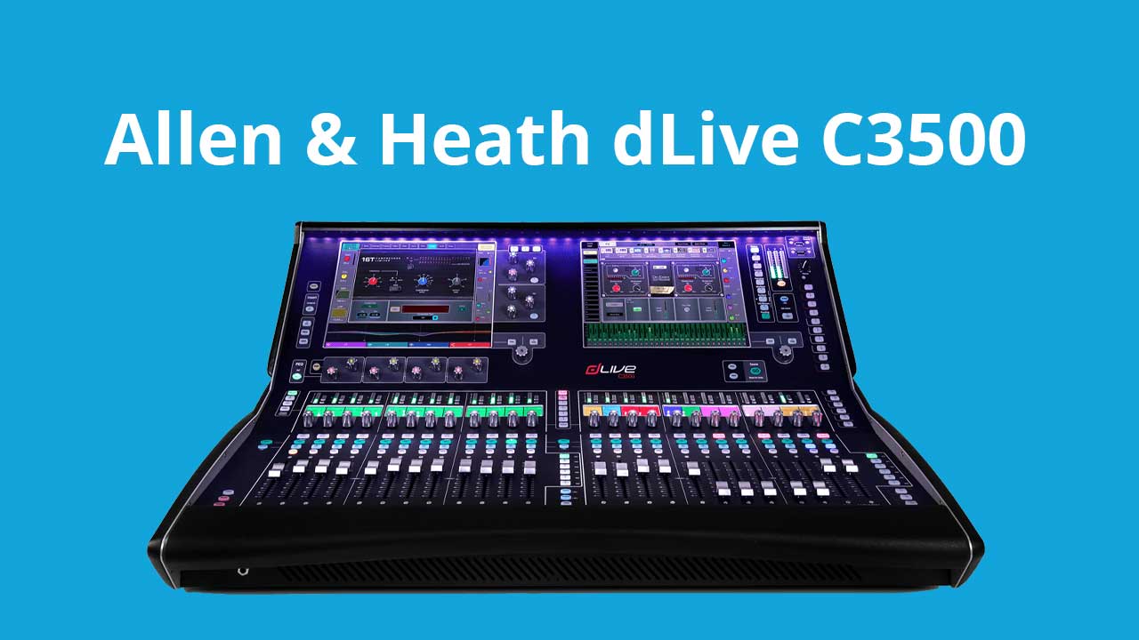 Allen & Heath dLive C3500, dLive C3500, surface de contrôle, solution haut de gamme,